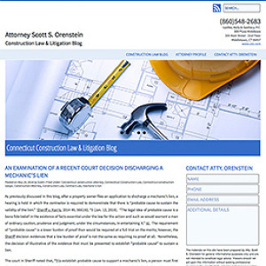 CT Web Designer Margaret’s Folly Announces the Redesign of Atty. Scott Orenstein’s Website